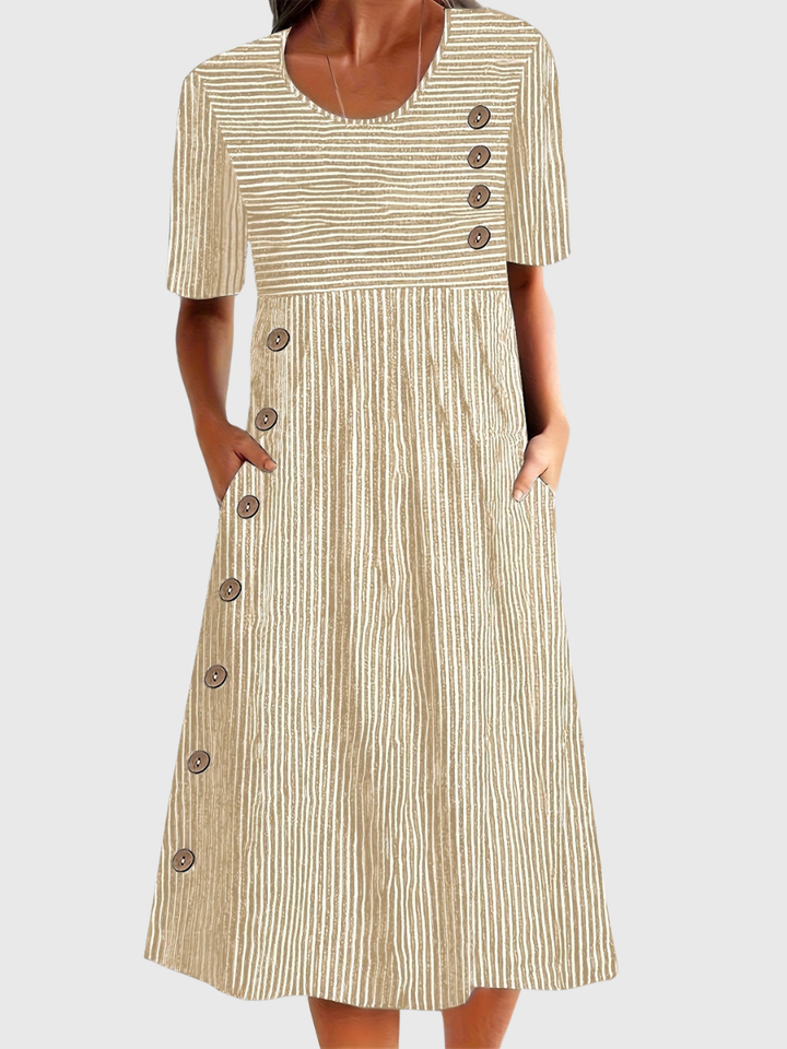 Whitney | Gestreiftes Sommerkleid