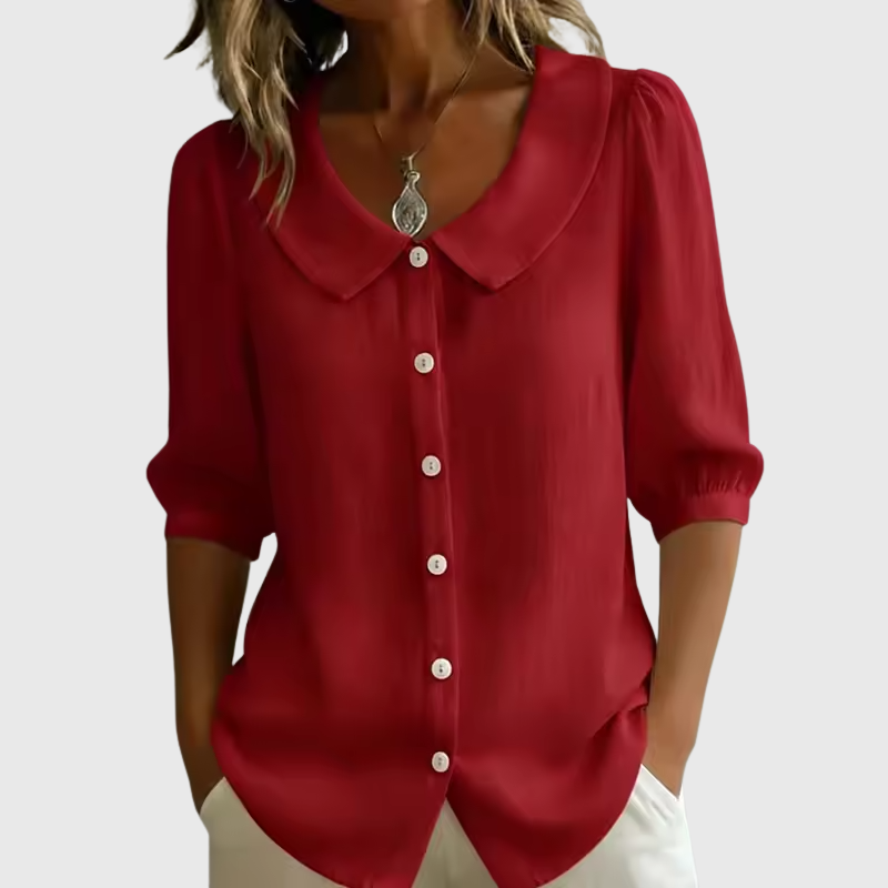 Riley | Lässige Bluse mit Knöpfen