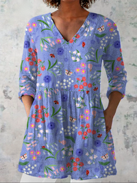 Aileen | V-Ausschnitt Langarmshirt
