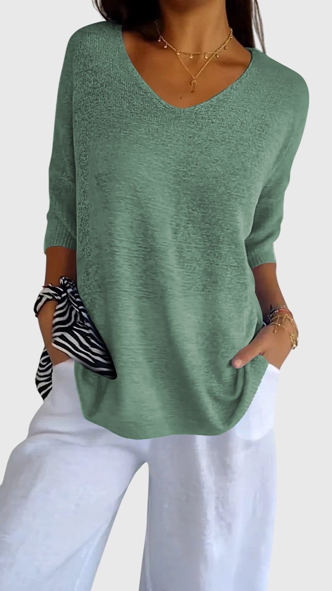 Myrial | Elegantes V-Ausschnitt-Top