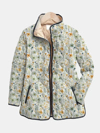 Nola | Wunderschöne, floral bedruckte Steppjacke