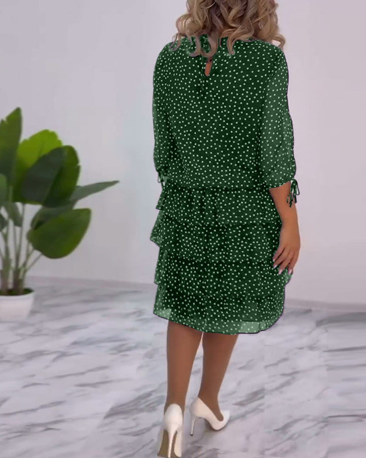 Tilly | Gepunktetes Schichtkleid