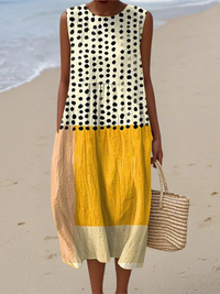 Colette | Polka Colorblock Kleid