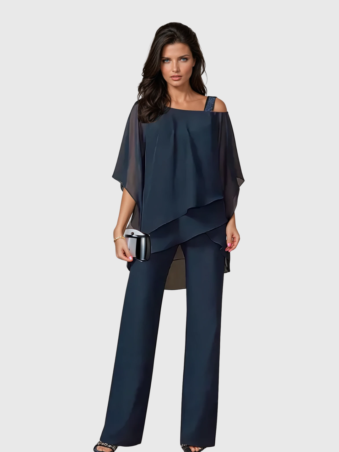 Anne | Elegantes Zweiteiliges Set mit fliessender Silhouette