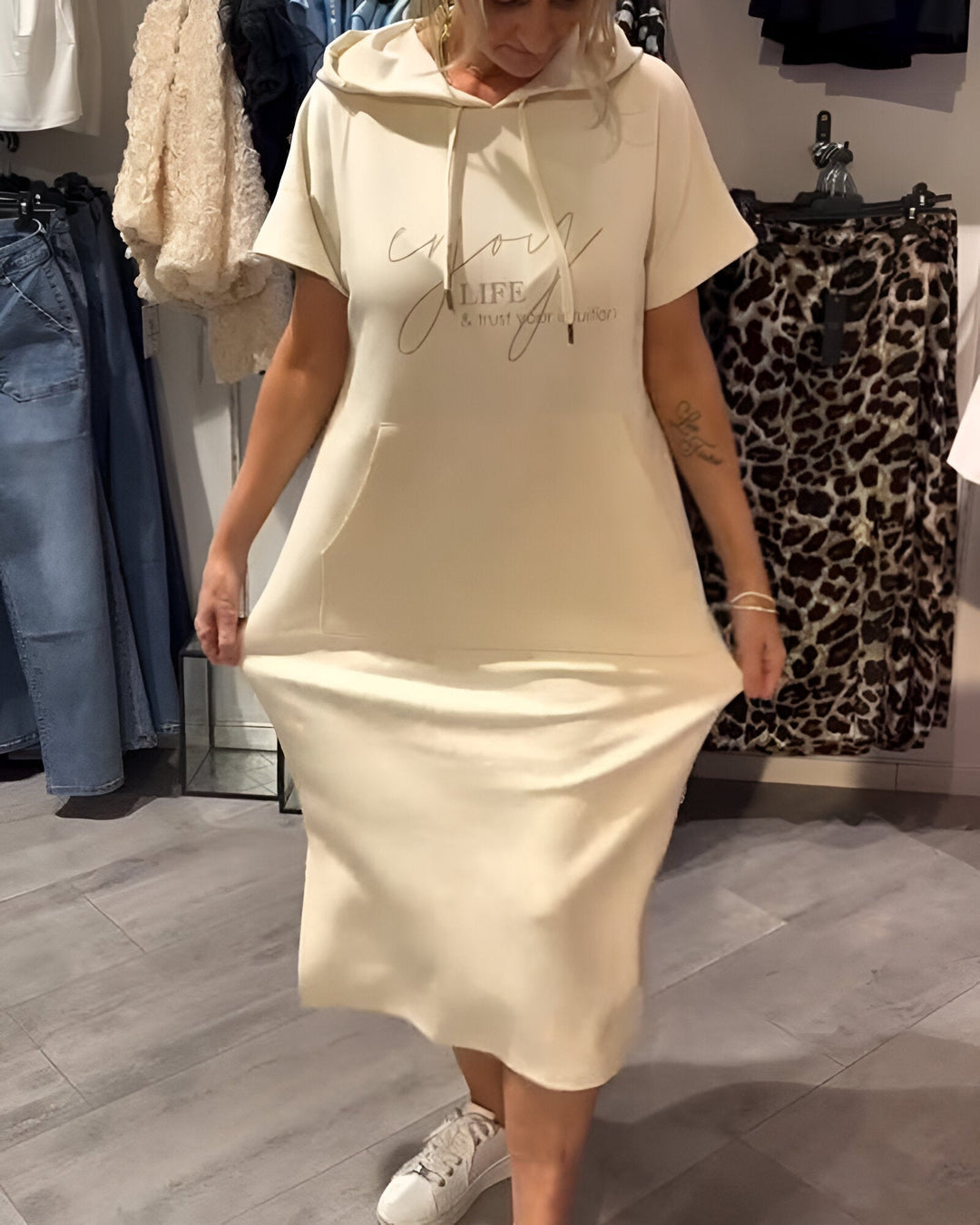 Bridget | Lässiges Hoodie-Kleid
