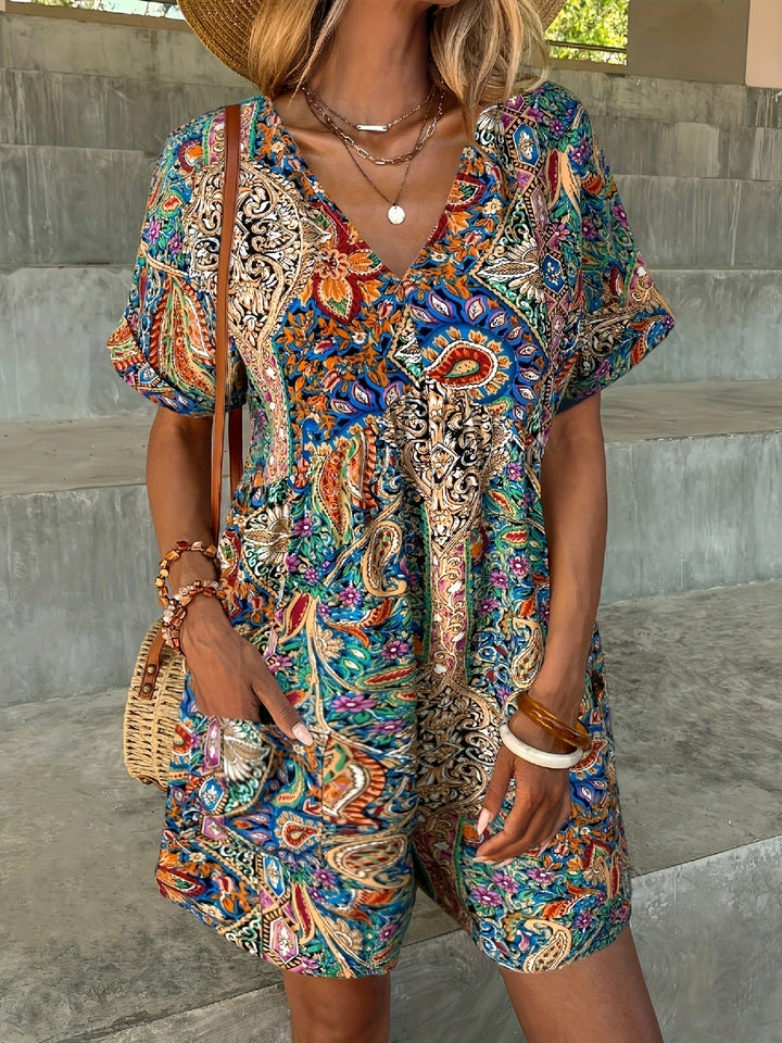 Reagan | Ocean Breeze Boho Jumpsuit
