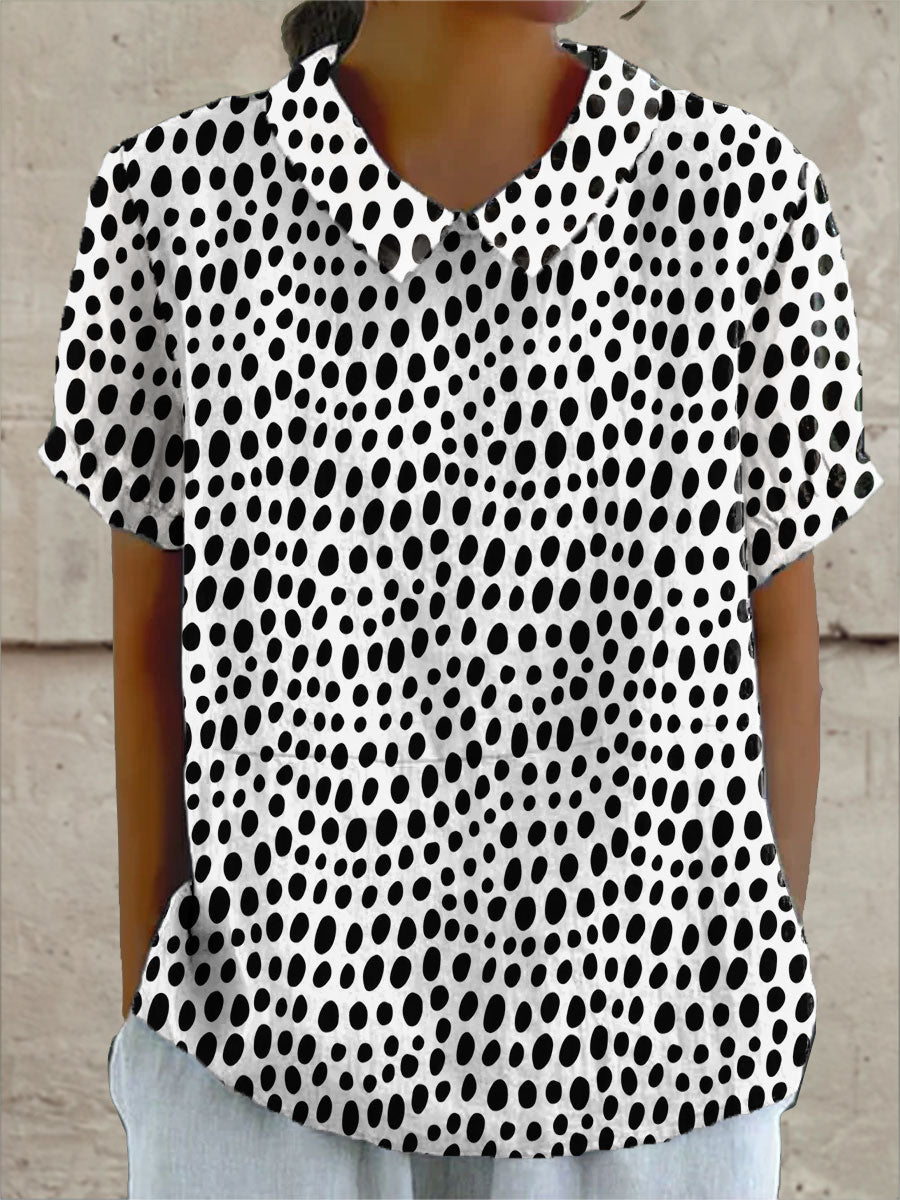 Lily | Polka-Dot Druckhemd