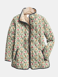 Aveline | Vintage Floral Art Print Steppjacke