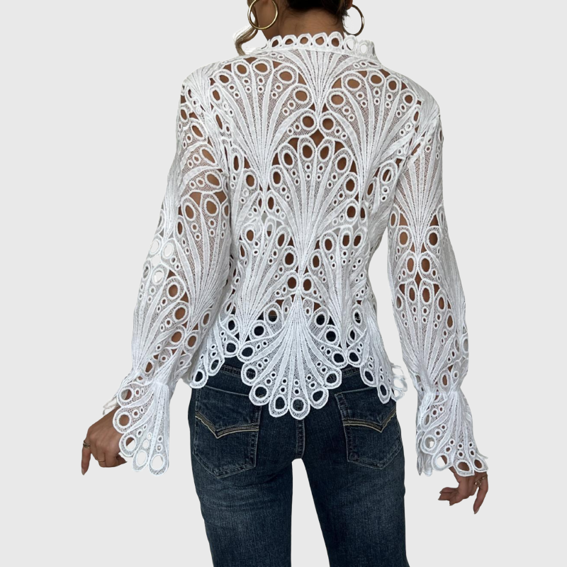 Brielle | Moderne Bluse mit hohlem Detail