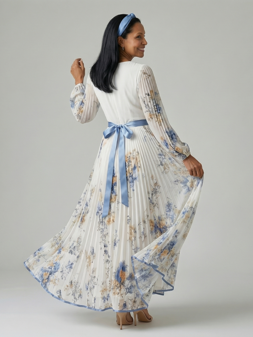 Rielle | Faltenwurf Midi Kleid