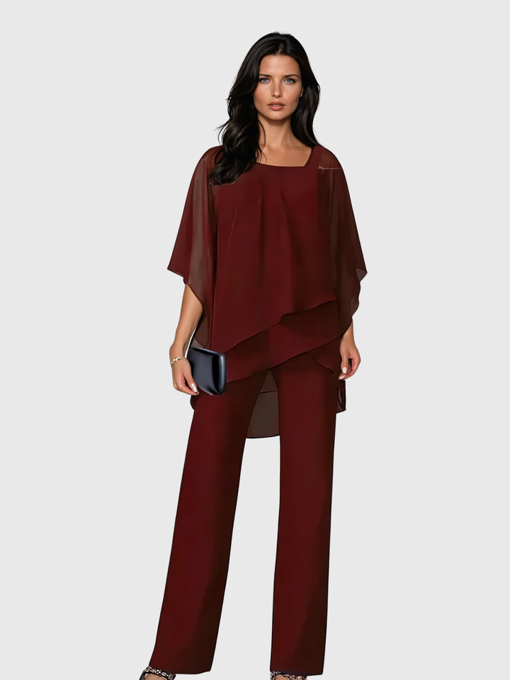 Anne | Elegantes Zweiteiliges Set mit fliessender Silhouette