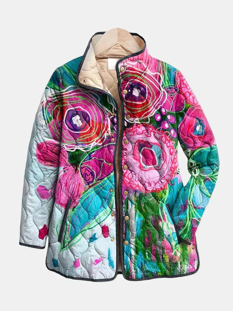 Arianne | Elegante Blumenmuster-Jacke