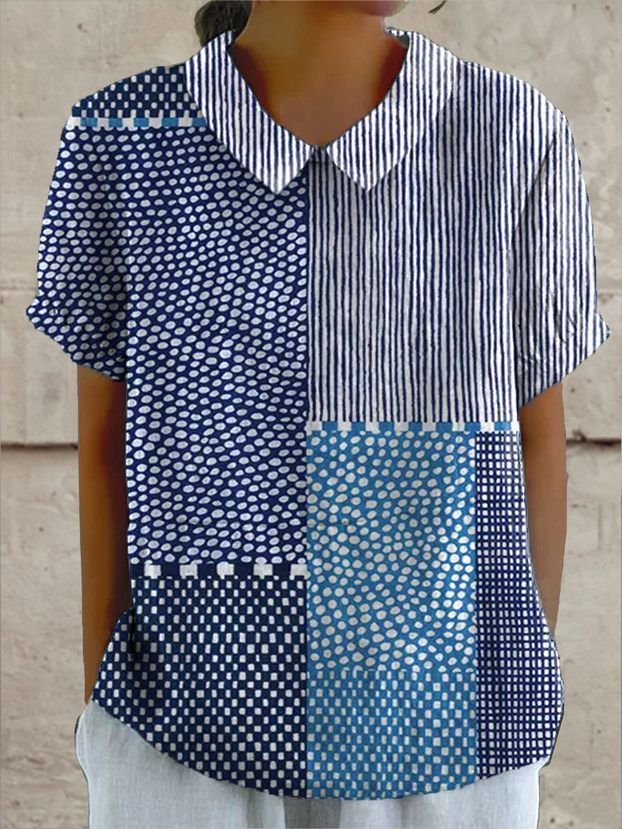 Ella | Patchwork Druckshirt