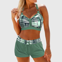Bianca | Gerippter Hochgeschnittener Bikini