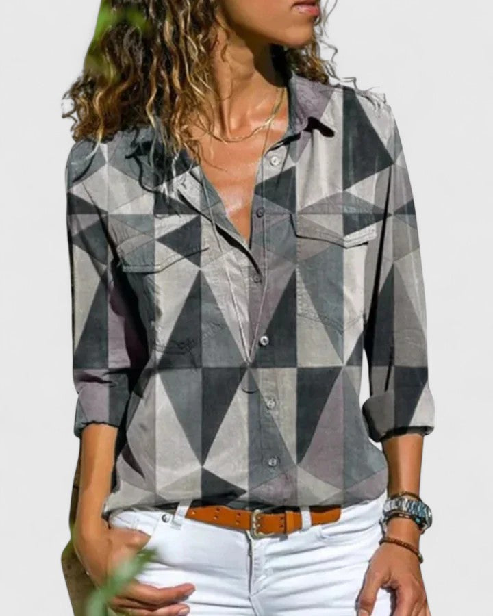 Marineblau | Elegante Bluse