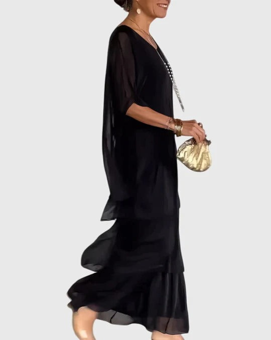 Carmel | Elegantes Fliessendes Maxikleid