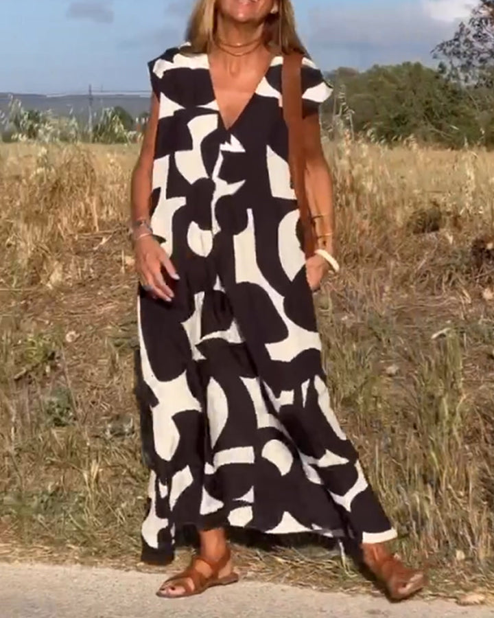 Kendall | Lässiges Abstract Kleid