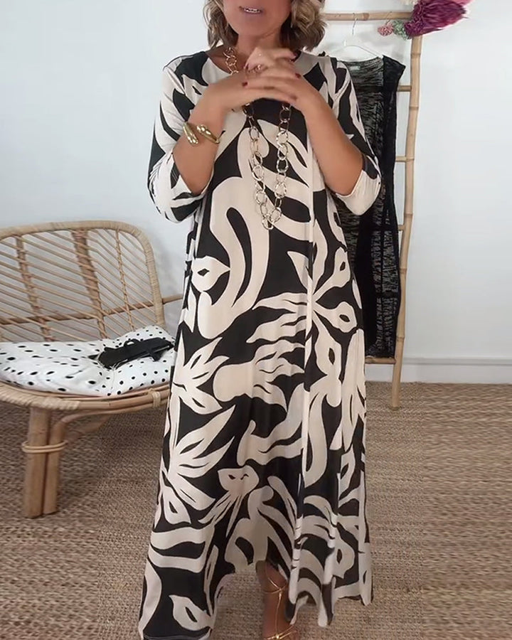Ysabel | Abstraktes Muse-Kleid