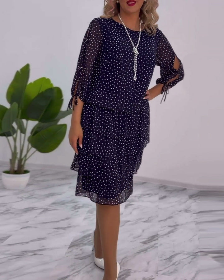 Tilly | Gepunktetes Schichtkleid