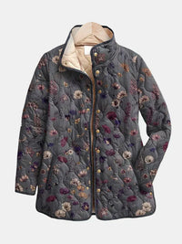 Niva | Vintage Blumenmuster Steppjacke