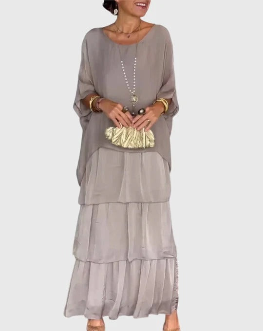Carmel | Elegantes Fliessendes Maxikleid