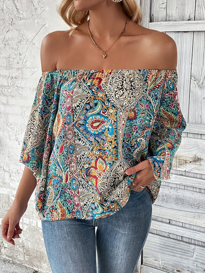 Quinn | Off-Shoulder Boho-Bluse