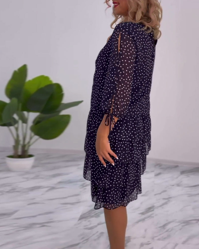 Tilly | Gepunktetes Schichtkleid