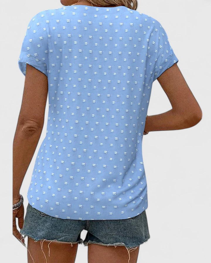 Thea | Bequemes V-Ausschnitt-Shirt