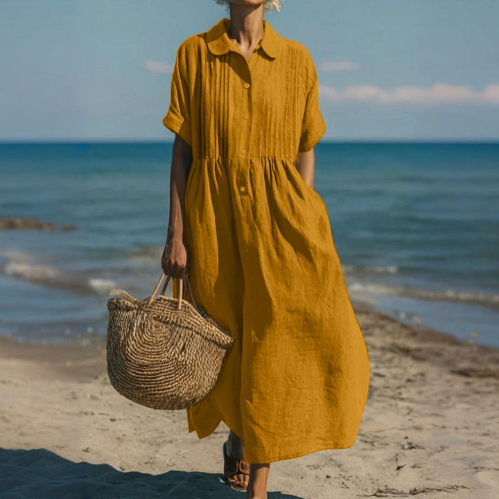 Joannah | Baumwoll-Knopfhemdkleid