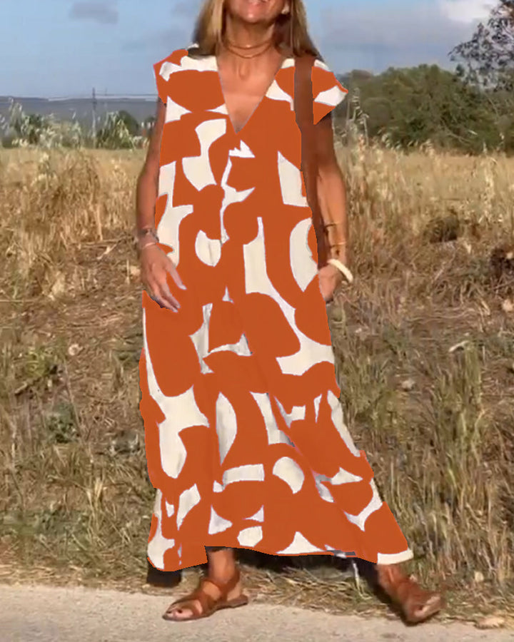 Kendall | Lässiges Abstract Kleid