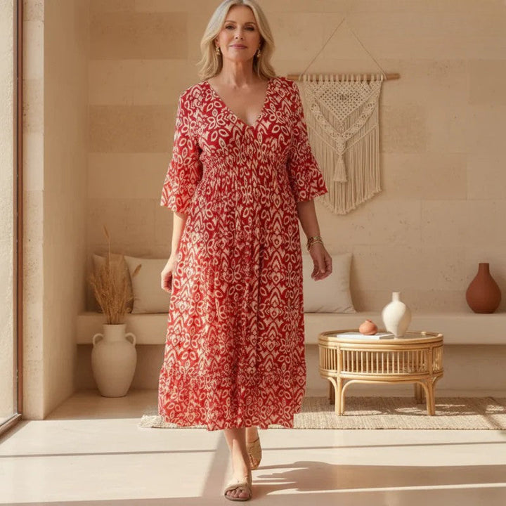 Lillia | Boho Bedrucktes Kleid