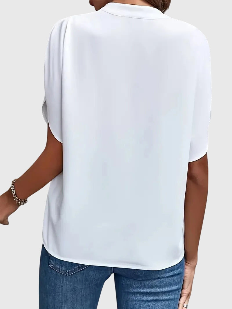 Elora | Weiches und Elegantes V-Ausschnitt-Shirt