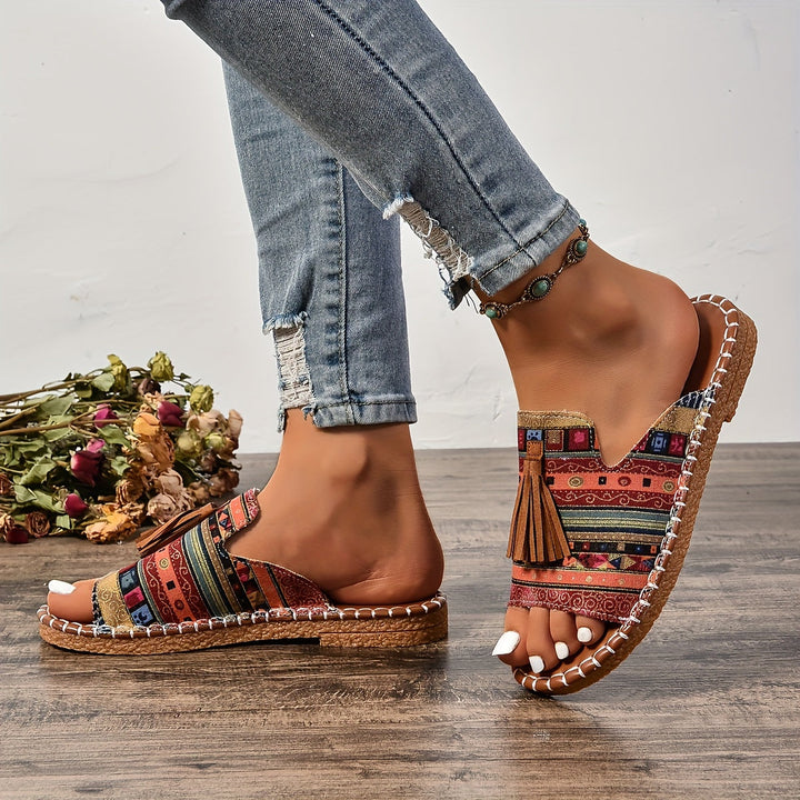 Addison | Boho-Tassel-Sandalen