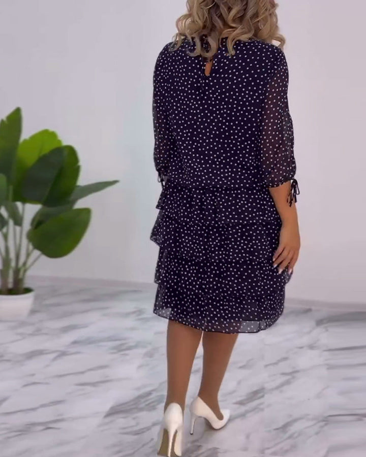 Tilly | Gepunktetes Schichtkleid