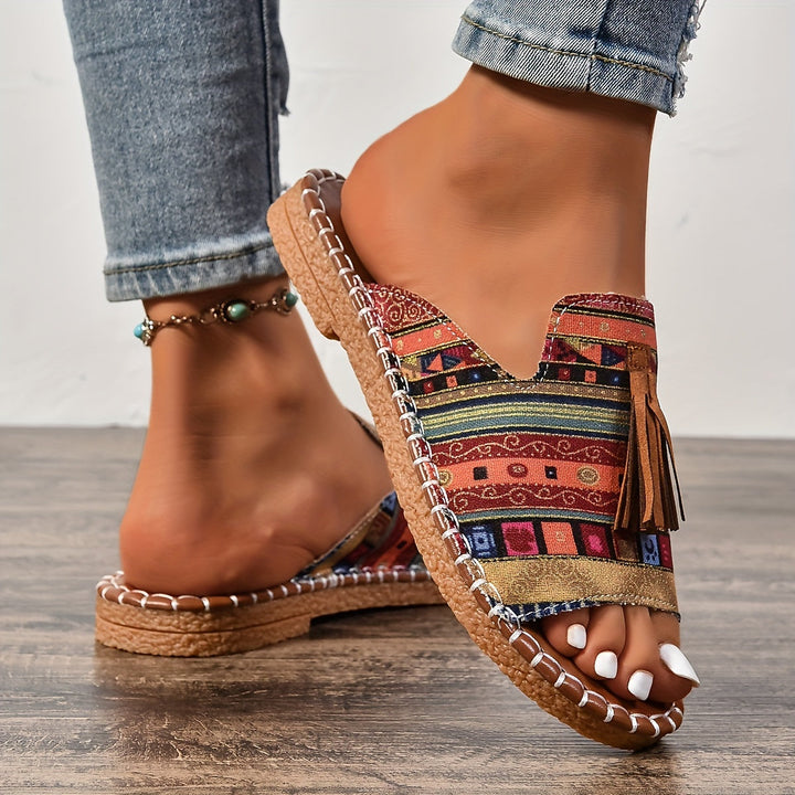 Addison | Boho-Tassel-Sandalen