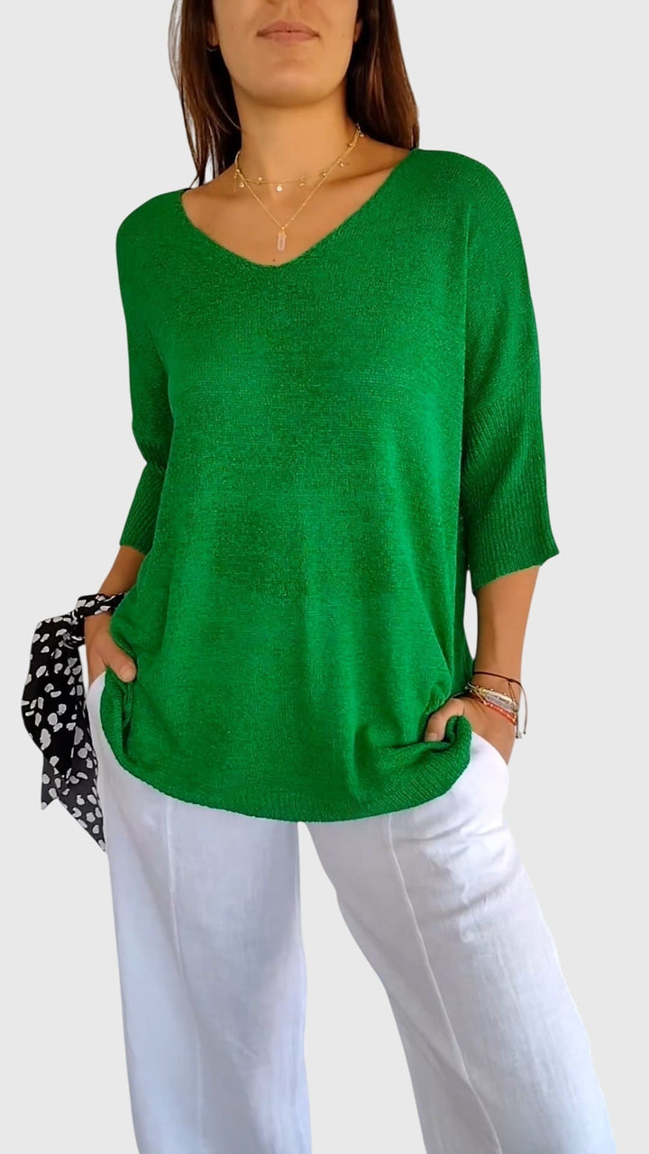 Myrial | Elegantes V-Ausschnitt-Top