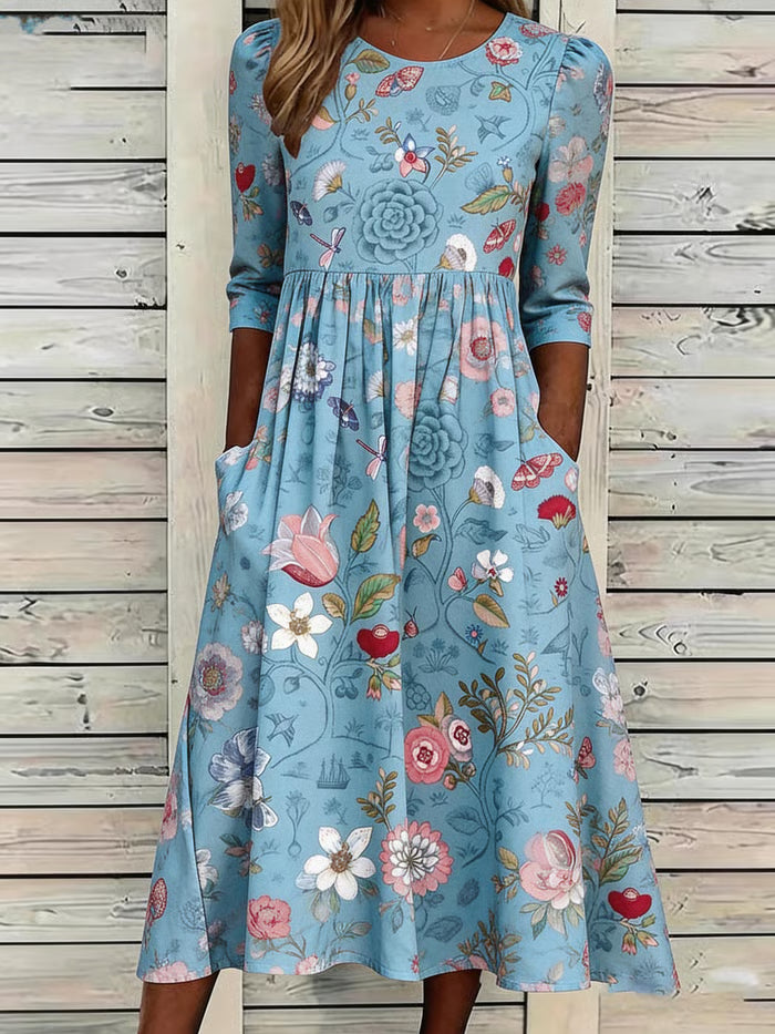 Louise™ | Vintage Blumenkleid