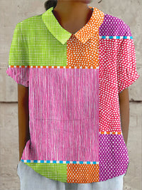 Zoe | Buntes Patchwork-Shirt