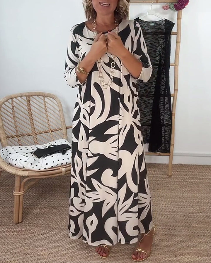 Ysabel | Abstraktes Muse-Kleid