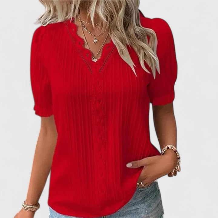 Arienne | Elegante V-Ausschnitt Bluse