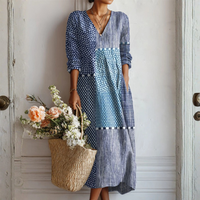 Ava | Retro Leinenkleid
