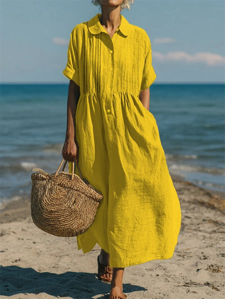 Joannah | Baumwoll-Knopfhemdkleid
