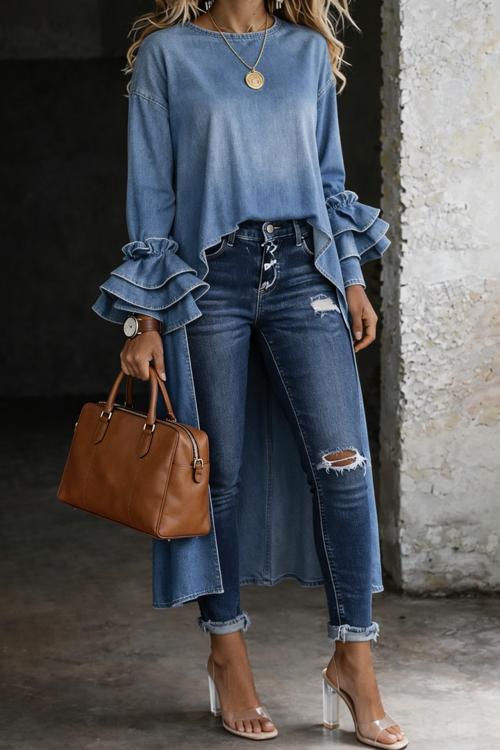 Ashley | Lässiges Shirt-Top