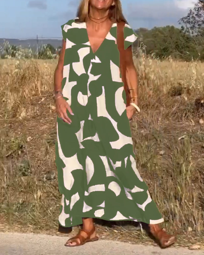 Kendall | Lässiges Abstract Kleid