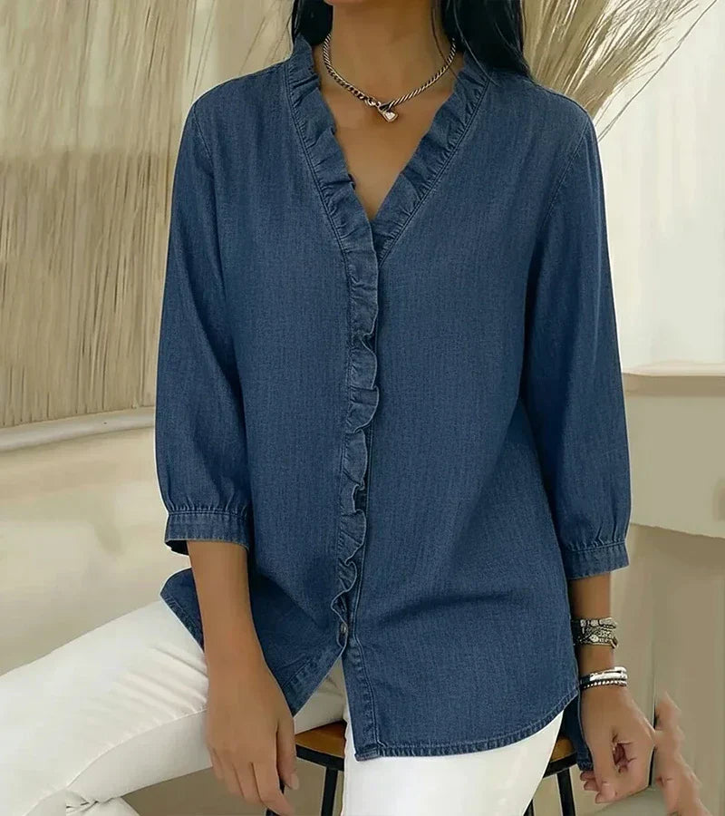 Abigail | Elegante Denim-Bluse