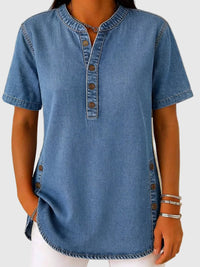 Nelle | Denim-Bluse mit lockerer Passform