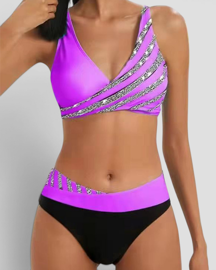 Isabeau | Bikini mit Strass und modernem Schnitt