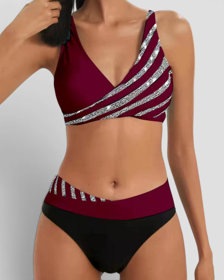Isabeau | Bikini mit Strass und modernem Schnitt