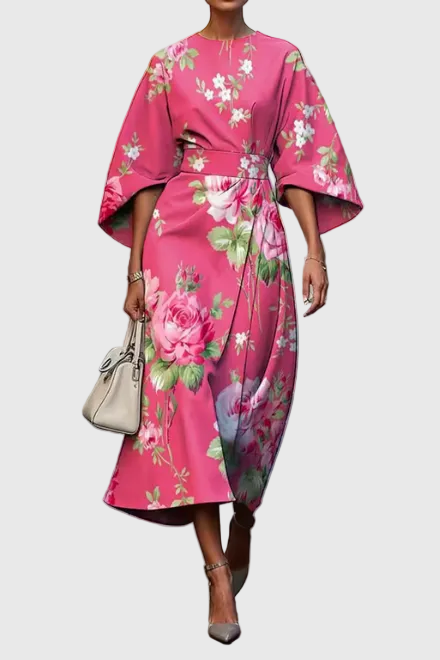 Myrelle | Elegantes Blumen - Kleid