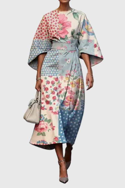 Myrelle | Elegantes Blumen - Kleid